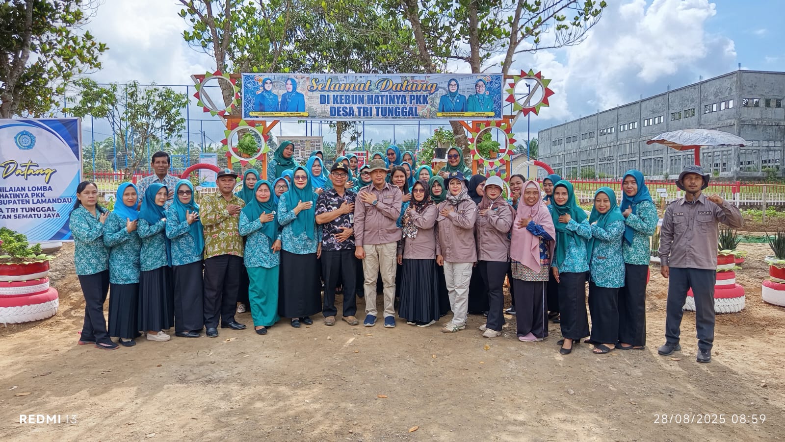 Desa Tri Tunggal Ikut Lomba Hatinya PKK tingkat Kabupaten
