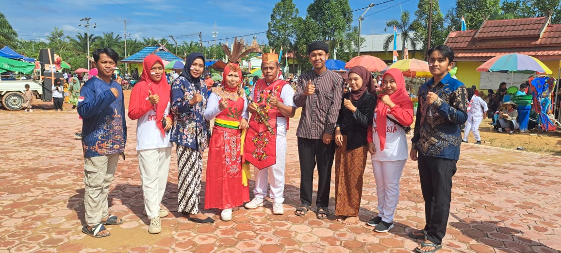 Desa Tri Tunggal Adakan Pawai Budaya