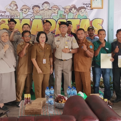 Warga Tri Tunggal dapat Program PTSL