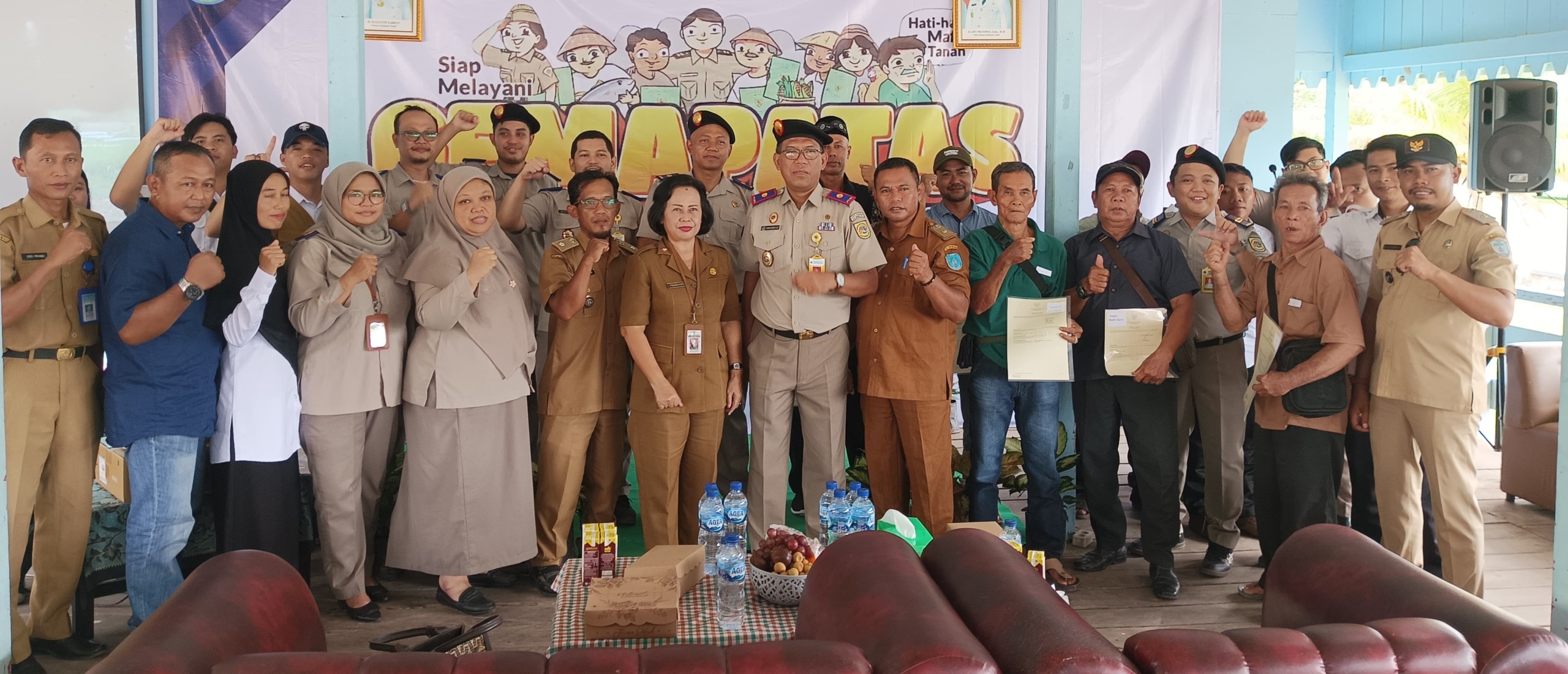 Warga Tri Tunggal dapat Program PTSL
