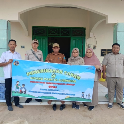 ATR/BPN Kab. Lamandau Lakukan Pemeriksaan Tanah dan Sidang Panitia Ajudikasi PTSL