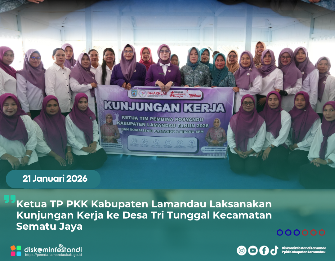 PKK Kabupaten Lamandau Kunjungi PKK Desa Tri Tunggal